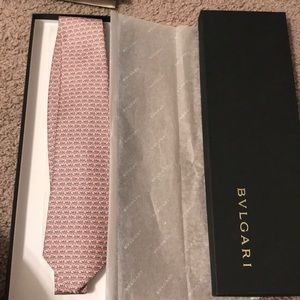 Men’s Bulgari tie fox and cat